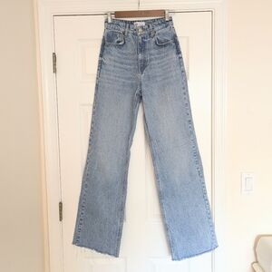 Zara Wide Leg High Waisted Jeans Size 2